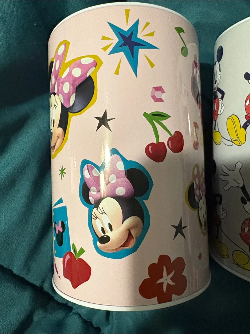 The Tin Box - Pink Minnie & White Mickey Coin Banks